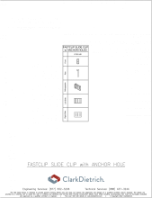 FastClip Slide Clip with Anchor Hole Component Blocks